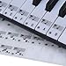 Produktbild bebester Profi Note Aufkleber transparent 49 61 Elektronische 88 KEY Piano Stabkirche Aufkleber