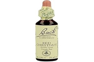 Bach - Flor de Bach Red Chestnut, Complemento Alimenticio, con Extracto de Flores de Castaño Rojo, Uva de Alc 27% Vol, Ayuda a Gestionar las Emociones Cuando Se Quiere Ser Más Optimista - 20 ml