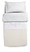 PETIT PRAIA Piu Piu Fitted Sack for Cot (60 x 120 cm, White/Beige)