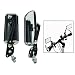 Produktbild Itian Aluminium Fahrrad Rückspiegel,360°Drehung Motorroller/Mountainbike Rückspiegel( Schwarz )