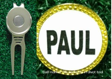 Gatormade Personalized Golf Ball Marker &amp; Divot Tool Paul