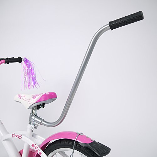 UNIVERSELLE Schubstange für Kinderfahrrad silber