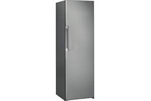 Whirlpool SW8 1Q XR UK.2 Freestanding Tall Larder Fridge, 368L, 59.5cm wide, Reversible Door, Optic Inox