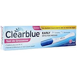 Clearblue Early Détection Pack de 1 Test de Grossesse Précoce