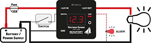 Programmierbarer 12V Batteriewächter mit Display - 3