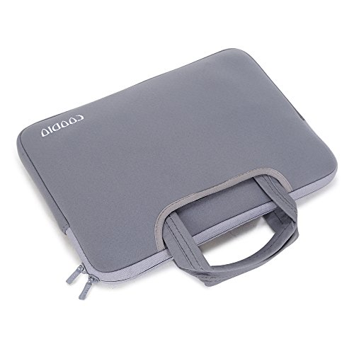 Coodio® Universal 13.3 Zoll Laptophülle Aktentasche Handtasche + Zubehör Tasche für Apple Macbook Air, Macbook Pro Retina (Fit all 13.3 inch ultrabook laptop notebook) – Farbe Grau - 2