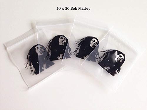 Grip Seal Bags Zip Lock Bags Resealable Plastic Bags Baggies (50x50 mm (300 Pcs), Head 2)