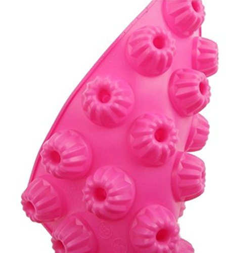 Fanaticism 20er silikon Gugelhupf backform, rosa, Gugelhupfform, 30*20*2.3cm - 3