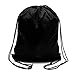 Produktbild OUTERDO Kinder Turnbeutel Sportbeutel Sporttasche Kindergarten Schule Tasche Rucksack Schwarz