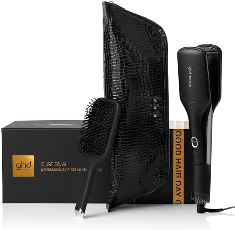 ghd Set Regalo Duet Style, Include Piastra Asciugacapelli 2-in-1, Spazzola Districante Paddle Brush e Custodia Termoresistente, Asciuga e Liscia allo Stesso Tempo, Senza Danni da Calore