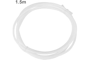 Diyeeni 1,5/2 m PTFE biała teflonowa rurka Bowden do filamentu 1,75 (ID 2,0 mm / 4,0 mm OD) do drukarek 3D (1,5 m)