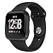Produktbild Kmasic Sport Armband Kompatibel Fitbit Versa, Soft Silikon Ersatz Armband für Fitbit Versa Smart Fitness Uhr, Klein, Schwarz