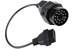 Multibao 20 Pin Male OBD to 16 Pin Female OBD2 Cable Adapter, Diagnostic Scanner Adapter Cable Compatible with BMW E36 E46 E38 E39 E53 X5 Z3