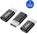 USB-C Adapter,Type C Adapter,[3Pack]by Ailun,Convert Micro USB to USB-C,Data Syncing and Charging,for MacBook,ChromeBook Pixel,Nexus 5X,Nexus 6P,One Plus 2 & all Type C Port Supported Device