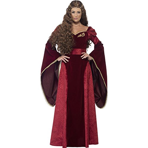 Smiffys Adult Women's Medieval Queen Deluxe Costume, Dress, Belt and Headpiece, Tales of Old England, Serious Fun, Size L, 27877 reviews Smiffys Adult Women's Medieval Queen Deluxe Costume, Dress, Belt and Headpiece, Tales of Old England, Serious Fun, Size L, 27877