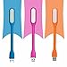 USB LED light (Pack of 3) - Portable Flexible USB LED Light Lamp (Multicolour) 5V 1.2W RS.99.00