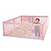 Produktbild Laufgitter Parc à bébé Baby Sicherheitszaun ence Mehrzweckkleinkind Kids Activity Center Zimmersafe Krabbeln  Big Bed Leitplanke (Color : Pink, Size : 180×190cm)