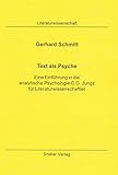 Image de Text als Psyche - Eine Einführung in die analytische Psychologie C.G. Jungs für Literatu