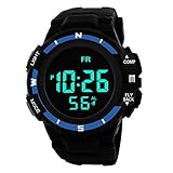 Ears HerrenUhr Digital Sport Uhren Outdoor Wasserdichte Armbanduhr LED Licht Analog Quartz Alarm Date Sports Wrist Watch Anzeige Digitaluhren für Herren