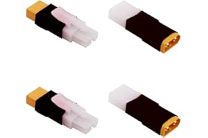 LinsyRC 2 pezzi Adattatore Connettori Maschio XT60 a Connettore Femmina Tamiya e 2 pezzi Adattatore Connettori Femmina XT60 a Connettore Maschio Tamiya per NiCd NiMH Dynamite Pack