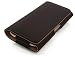 Produktbild Apple iPhone 6 Premium - Schwarz Kunstleder Gürteltasche / Handy-Halfter - Hochwertiger Nähart mit Braun Futterstoff (für iPhone 6 - 4.7 Zoll Version)