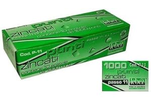 Lebez Zincati Passo Universale P-11 10 Confezioni da 1000 Punti, Multicolor