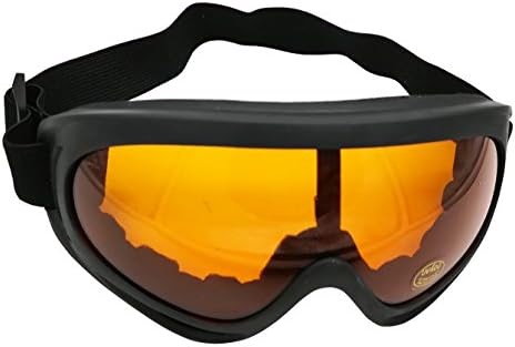 UV Protection Windproof Dustproof Outdoor Sports Ski Glasses Snowmobile Bicycle Motorcycle Basketball Football Safety Glasses Protective Goggles (Orange)