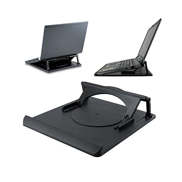 CostMad Adjustable Flexible Rotating Laptop Holder Stand Base