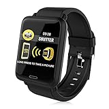 ACCEWIT Bluetooth Smartwatch IP67 Wasserdicht, 1,3 Zoll TFT Vollfarbig IPS Bildschirm Intelligente Uhr Armbanduhr Fitness Tracker Armbänder Herzfrequenz Blutdruck Touchscreen Lange Standby-Zeit