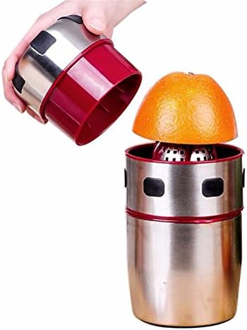 ZHJ Stainless Steel Orange Juicer Manual Lemon Orange Juicer Bottel Portable Mini Travel Fruit Squeezer Machine Hand Press Juicer