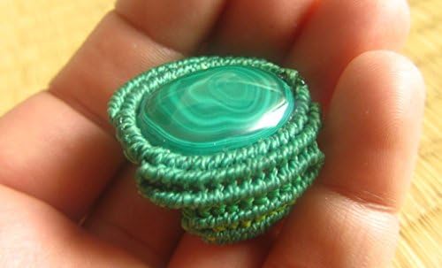 Ring Malachite green Mexico Dragon Druid Shaman Magician Spirit Sacred mythology Oracle Celtic Vikings BRITANNIA Nature Tolkien Game of Thrones Viking Tolkien HARRY POTTER Game of Thrones magic magician WICCA Celtic nordico Reiki SHANNARA meditation Chakra Qi Spiritual Intuition Light
