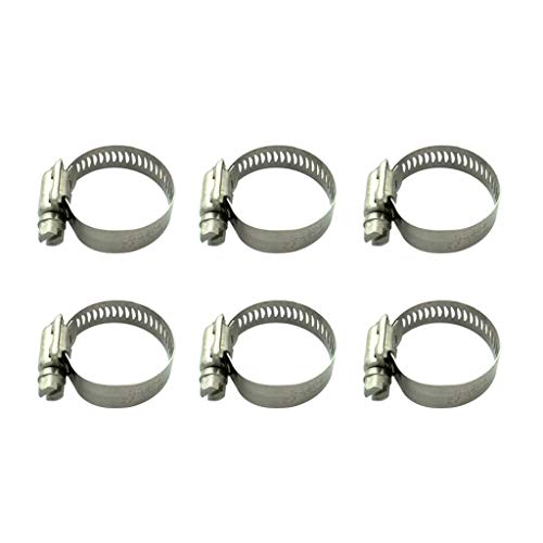 Preisvergleich Produktbild Homyl 10pcs Einstellbare Schlauchschellen, aus Edelstahl - 25-38mm