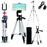 Venganza Adjustable Aluminum Alloy Tripod Stand Holder for Mobile Phones & Camera, 360 mm -1050 mm, 1/4 inch Screw…