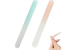 HABNI 2 Piezas Lima De Uñas Para Bebé, Cuidado De Bebés, Cristal De Cristal, Limas De Uñas, Los Mejores Regalos, Para Bebés Y Niños Pequeños(Azul & Rosa)