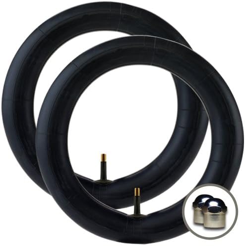 2 x Pram/Stroller/Buggy/Pushchair Inner Tube - 12" &amp; 12" 1/2 x 1.75/2.25 (2 1/4") - (Schrader Valve) - FREE P&amp;P! METAL VALVE CAP UPGRADE FREE!
