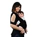 Baby Slings Carrier Natural Cotton Original Baby Wrap | Multiple Positions Soft and Lightweight Sling for Newborn Infants from Birth | Black