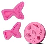 Beste Wahl als beste HEPLER---unsere Muschel & Mermaid Tails Silikon Fondant Cake Schimmel sind ideal für zuhause oder professionelle Bäckerei Kuchen Dekoration, bieten wir verschiedene Größe und Muster, werden Sie angenehm überrascht, wie detailliert es war-sie könnten sehen, alle wenig Eindruck. Und es wird Ihr Projekt zu einem abheben und Super einfach zu booten.