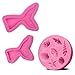 Produktbild CAVN (Set of 3 Silikon Fondant Kuchen Formen, Antihaft BPA Freie Schokolade, Gelee, Süßigkeiten Schimmel, Cupcake DIY Backen Dekoration Werkzeug, Meerjungfrau Tails (groß + Klein) + Meer Muscheln