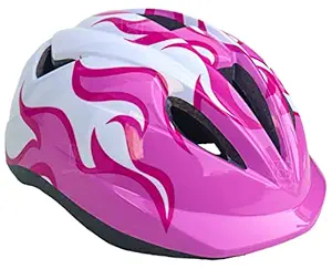 Spanker Flare Adults Bike Bicycle Helmet, Road Cycling Helmets Men Women Adjustable Size - Pink White SSTP