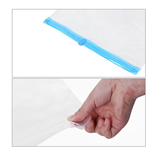 Songmics 6-teiliges Set 60 x 40 cm Komprimierungssystem zum Rollen Aufbewahrungsbeutel Haushaltshelfer RVM06R - 6