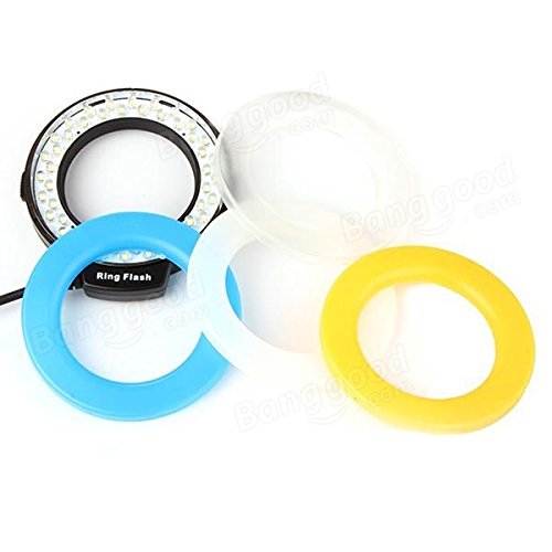 Doradus aputure 48pcs HL-48 marco circulaire torique LED flash de lumi  re pour Canon  Nikon  Olympus Panasonic appareil photo reflex num  rique