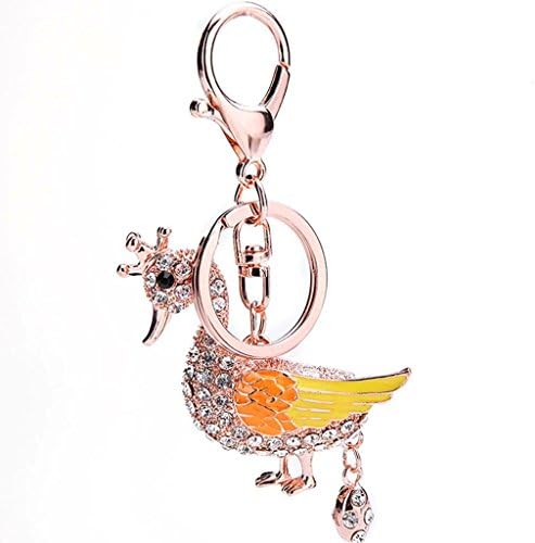 Wgwioo Crystal Keyring Bling Animal Car Ornaments Phone Strap Keychain?Pack Of 2? Picture Color