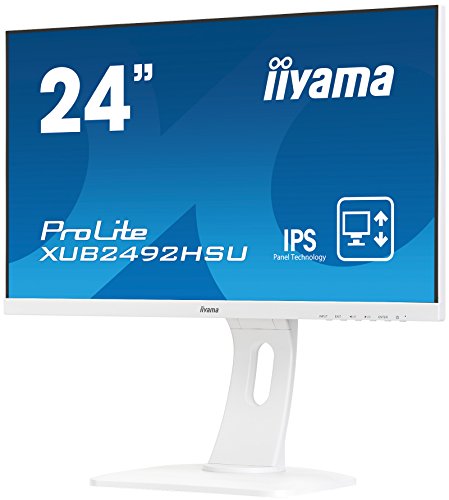 iiyama Prolite XUB2492HSU-W1 23 8  Full HD LED Mate Plana Blanco Pantalla para PC LED Display - Monitor  60 5 cm  23 8    1920 x 1080 Pixeles  Full HD  LED  5 ms  Blanco 