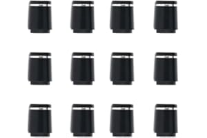 HNMFIT Golf Custom Shaft Irons Ferrules Compatible with Taylormade Irons 0.355'' 0.370'' Single Silver Ring Ferrules 0.6'' Length 12pcs/Package Fit Callaway Irons