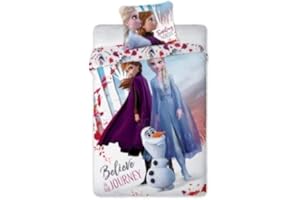 KIDPARADISE Juego de cama de Frozen, funda nórdica de 140 x 200 cm