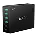 Produktbild AUKEY USB C Ladegerät 6 USB Ports 60W USB Netzteil für Samsung Galaxy Note / S8 / S7, Nexus 5X / 6P, LG G5 / G6, HTC 10, iPhone X / 8/8 Plus, iPad Air/iPad Pro usw.