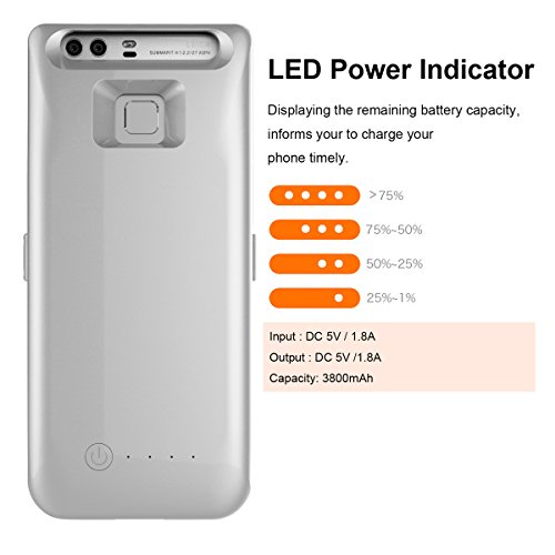 Funda Bater a Huawei P9 Moonmini Para Huawei P9 3800mAh External Recargable Cargador Power Pack Backup Port til Battery Charger Funda Carcasa Silver reviews Funda Bater a Huawei P9 Moonmini Para Huawei P9 3800mAh External Recargable Cargador Power Pack Backup Port til Battery Charger Funda Carcasa Silver