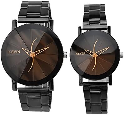 MODIWEN 2 Pieces Watch Hollow Hour Minute Hand Creative Line Time Mark Quartz Movement Bracelet Watch