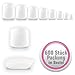 NAILFUN 500 Full Cover Toe Nails in Pouch - Natural White