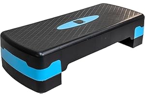 ANIKEES - Adjustable Aerobic Stepper for Exercise | 2-Level Height (10cm & 15cm) | Non-Slip Cardio Step Platform for Home & Gym Workouts | Ideal for Aerobic, Strength, and Balance Training